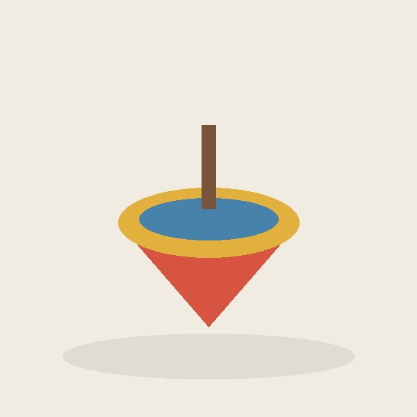 Hand-Turned Spinning Top