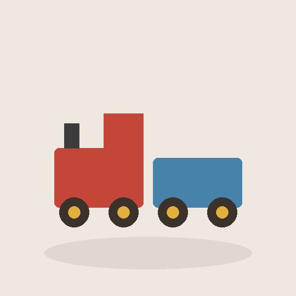 Maple Wood Train Set